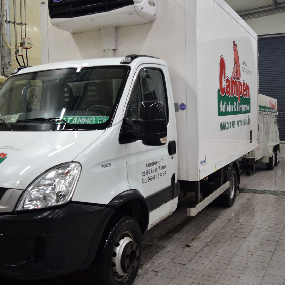 Campen Hofladen & Partyservice Aurich Firmenfahrzeug
